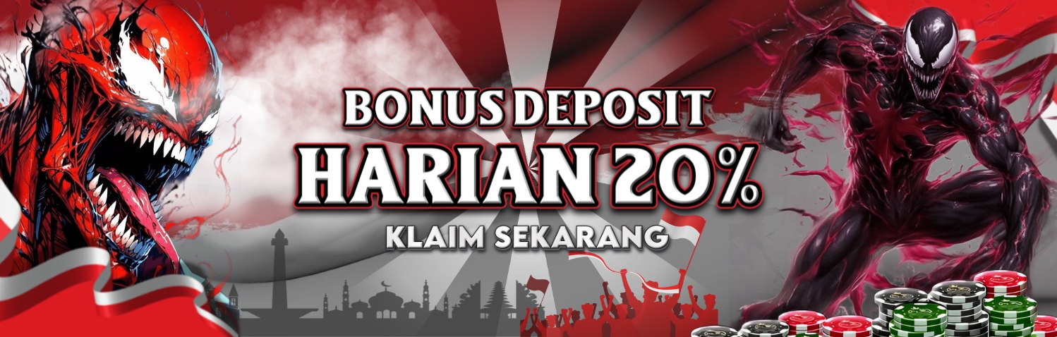 Bonus Deposit Harian 20% Venom55