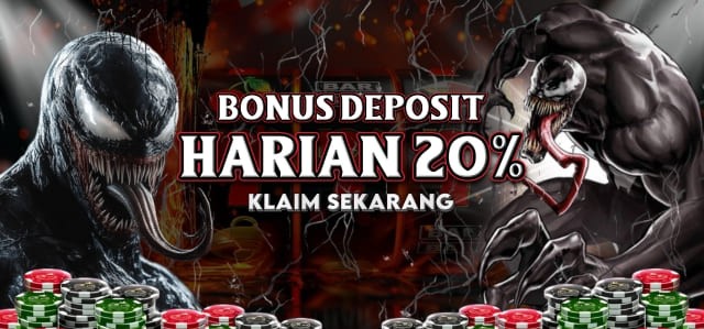 Bonus Deposit Harian 20% Venom55
