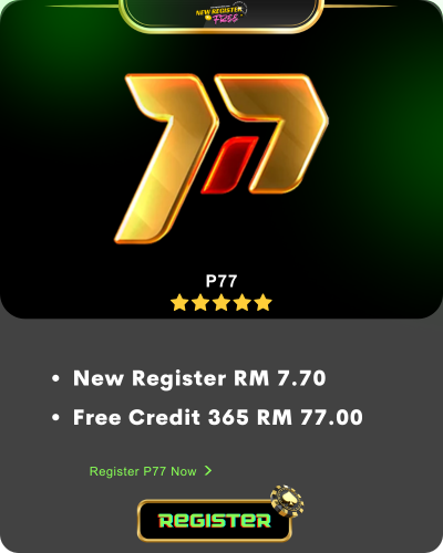 p77 Free Credit RM50 - Malaysia Online Casino