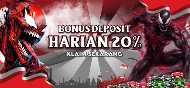 Bonus Deposit Harian 20% Venom55