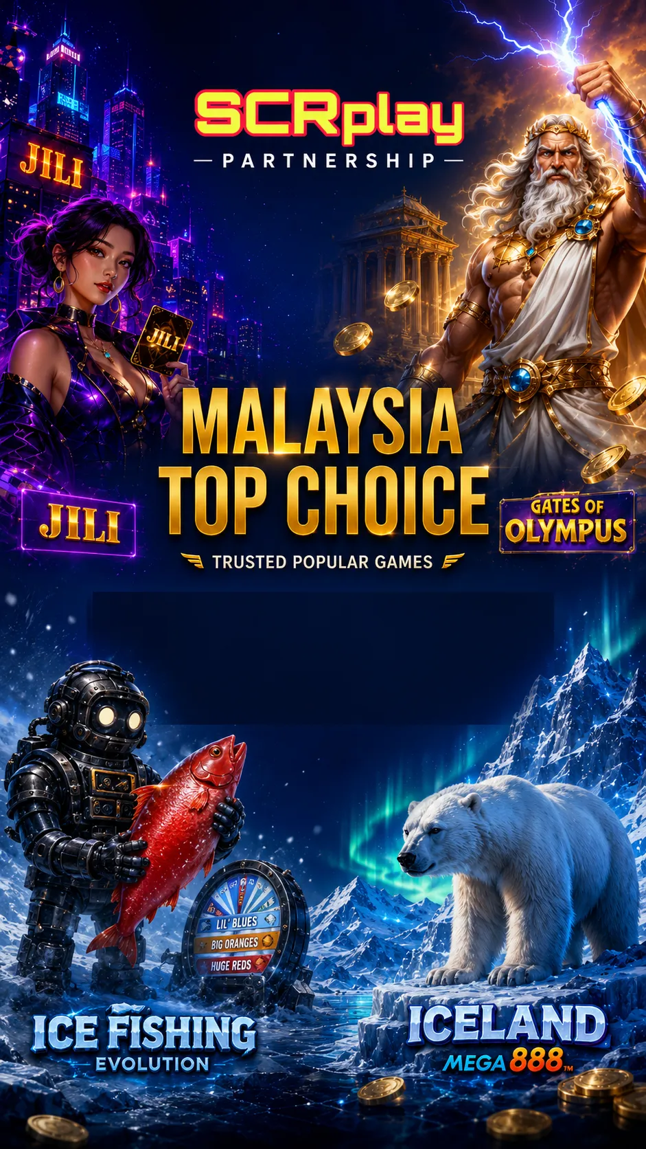 SCRplay Partnership Malaysia Top Choice