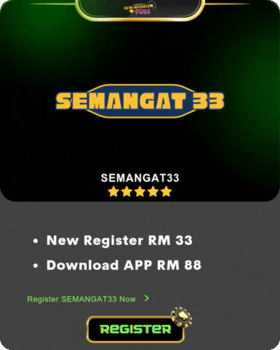 Semangat33 Free Credit 365 Hari RM 33
