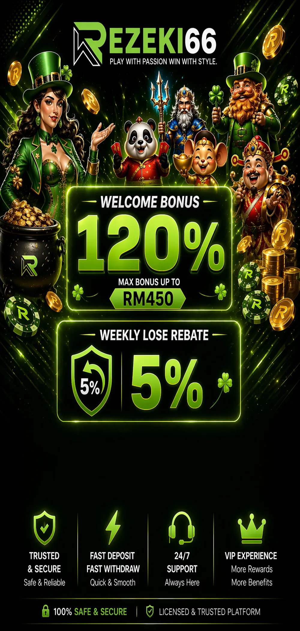 Rezeki66 Landing Poster