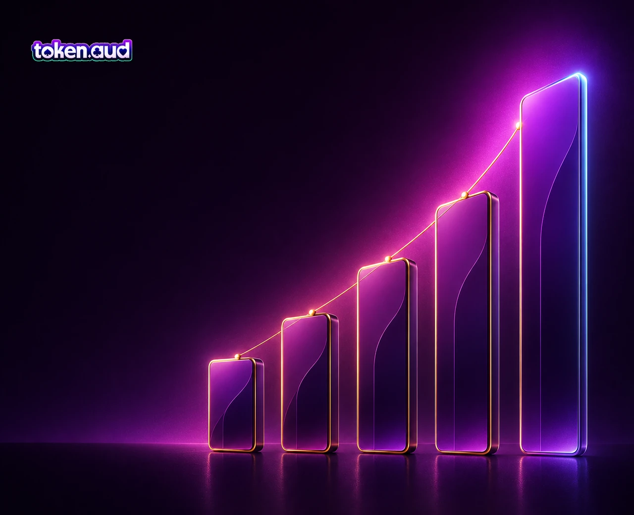 TokenAud VIP member levels rising from Regular to Diamond with Daily Rebate rates from 0.1% to 0.3%