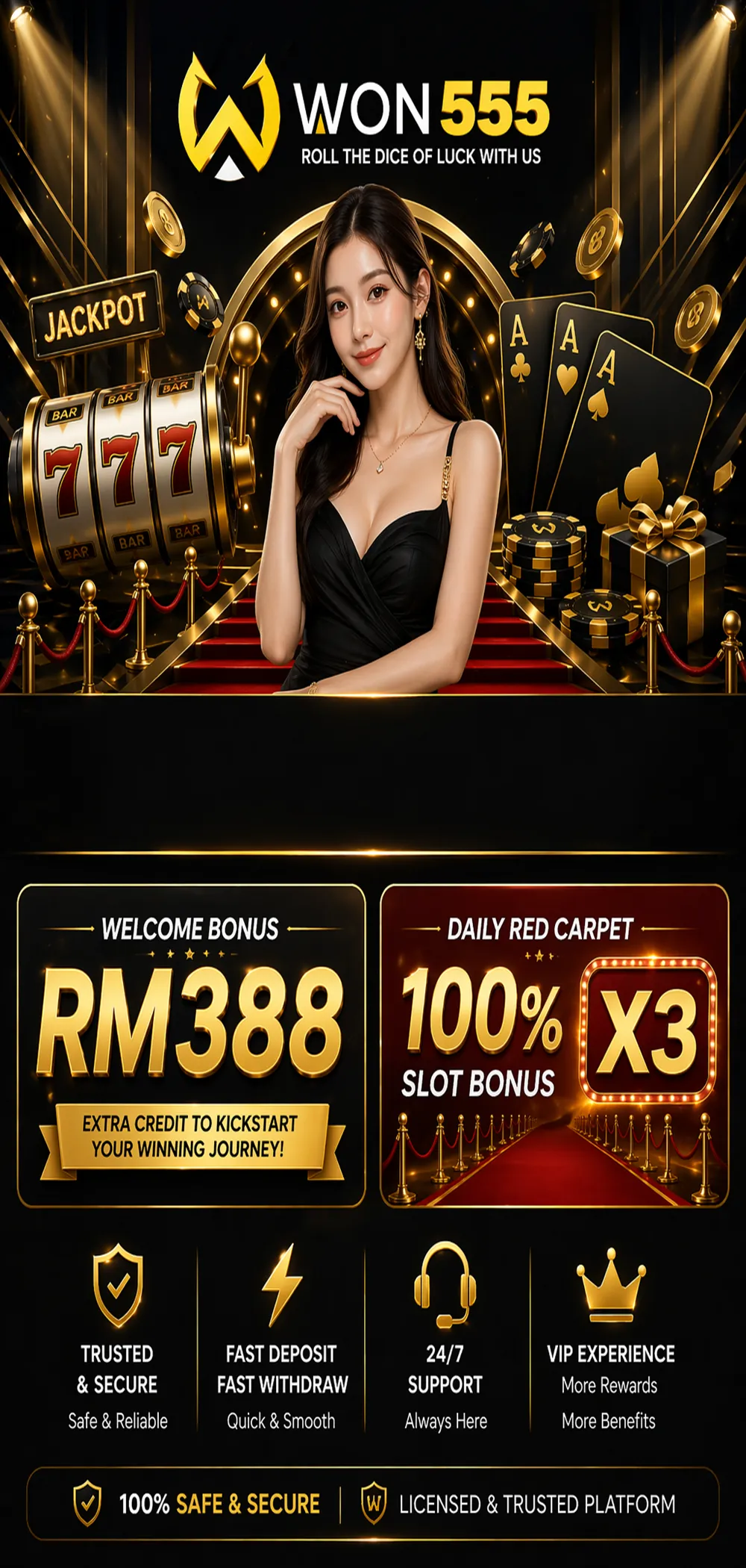 Won555 Landing Poster